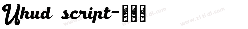 Uhud script字体转换